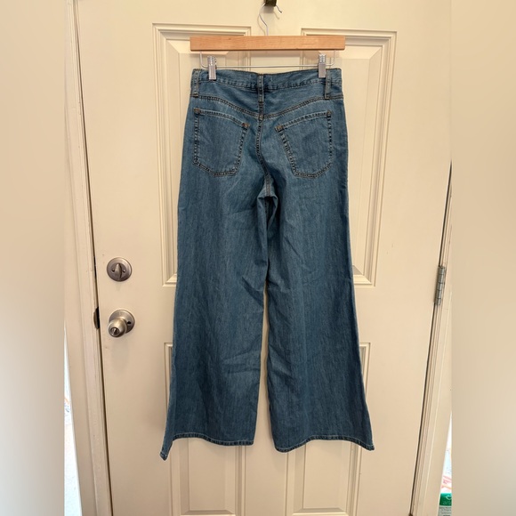 FRAME Le Mid Wide Leg Jeans Size 24 in Happy Indigo - Picture 5 of 9